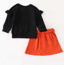 Load image into Gallery viewer, Halloween trick or trick girl skirt set