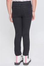 Load image into Gallery viewer, Girl Mid-Rise black Pull On Skinny Jean
