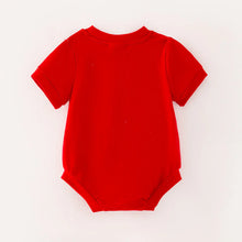 Load image into Gallery viewer, Christmas Tree Boy Smocked Embroider Romper
