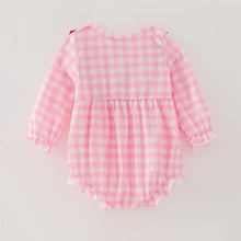 Load image into Gallery viewer, Christmas Tree Girl Smocked Embroider Romper
