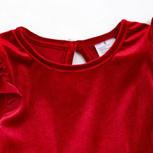 Load image into Gallery viewer, Red Velvet Tulle Dress

