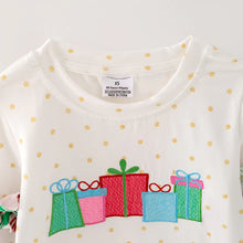 Load image into Gallery viewer, Christmas Ruffle White Shirt
