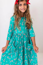 Load image into Gallery viewer, Christmas Candy Cane Dress
