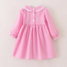Load image into Gallery viewer, Smocked Pink Plaid Bow Tree Dress
