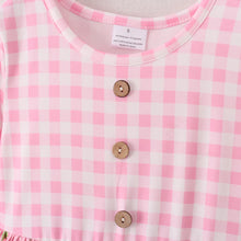 Load image into Gallery viewer, Christmas Print Pink Stripe Dress
