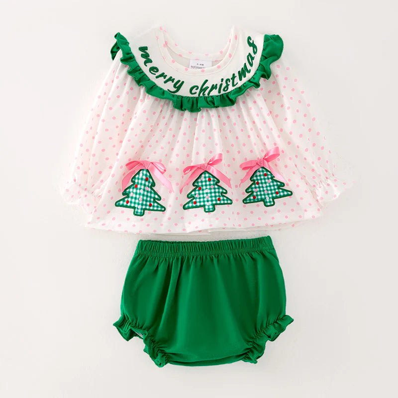 Pink Christmas Tree MC Bloomer Set