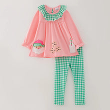 Load image into Gallery viewer, Santa Pink and Green Christmas Cookie set
