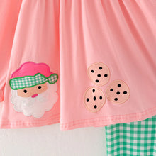 Load image into Gallery viewer, Santa Pink and Green Christmas Cookie set
