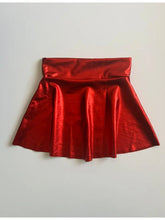 Load image into Gallery viewer, Metallic Twirl Skirt- Red
