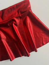 Load image into Gallery viewer, Metallic Twirl Skirt- Red
