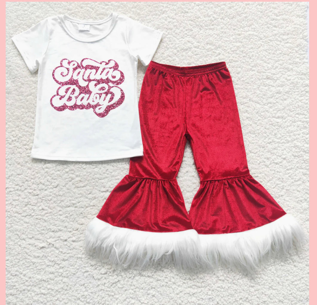 Santa Baby Bells Fuzz Set