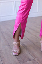 Load image into Gallery viewer, Pink Split Hem Pants
