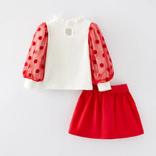 Load image into Gallery viewer, Merry Christmas Skirt Girl set
