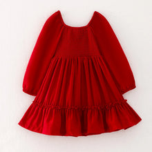 Load image into Gallery viewer, Red Smocked Dress
