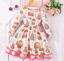 Load image into Gallery viewer, Gingerbread House Dress
