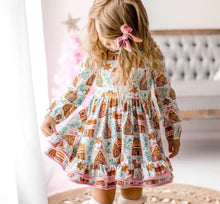 Load image into Gallery viewer, Gingerbread House Dress
