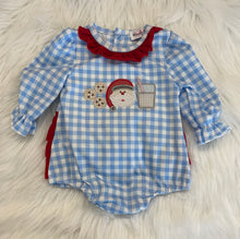 Load image into Gallery viewer, Christmas Santa Milk Red Ruffle Bubble
