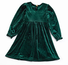Load image into Gallery viewer, Green Velvet Ginger Bread Dress
