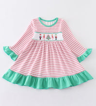 Load image into Gallery viewer, Nutcracker Smocked Dress
