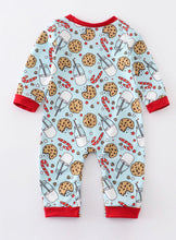 Load image into Gallery viewer, Santa Milk Cookie Boy Romper
