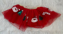 Load image into Gallery viewer, Red Christmas Sequin tutu Skirt
