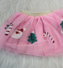 Load image into Gallery viewer, Pink Christmas Sequin tutu Skirt
