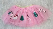 Load image into Gallery viewer, Pink Christmas Sequin tutu Skirt
