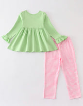 Load image into Gallery viewer, Green Christmas Tree Embroider Ruffle
