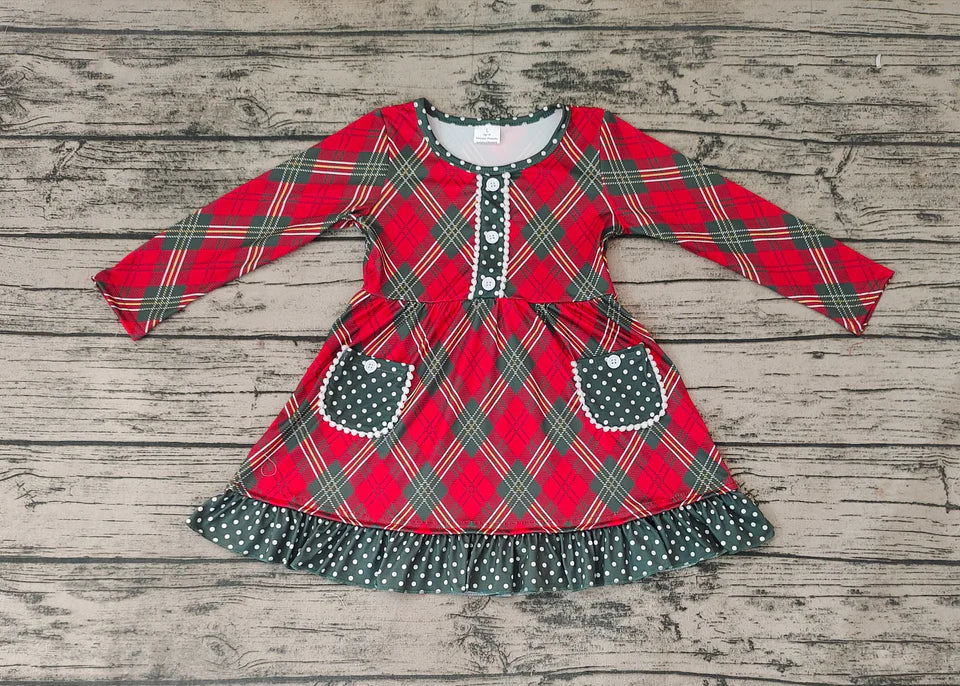Plaid Pocket Dress