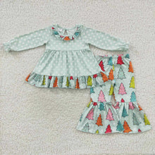 Load image into Gallery viewer, Christmas Tree Colorful Dot Bell Set
