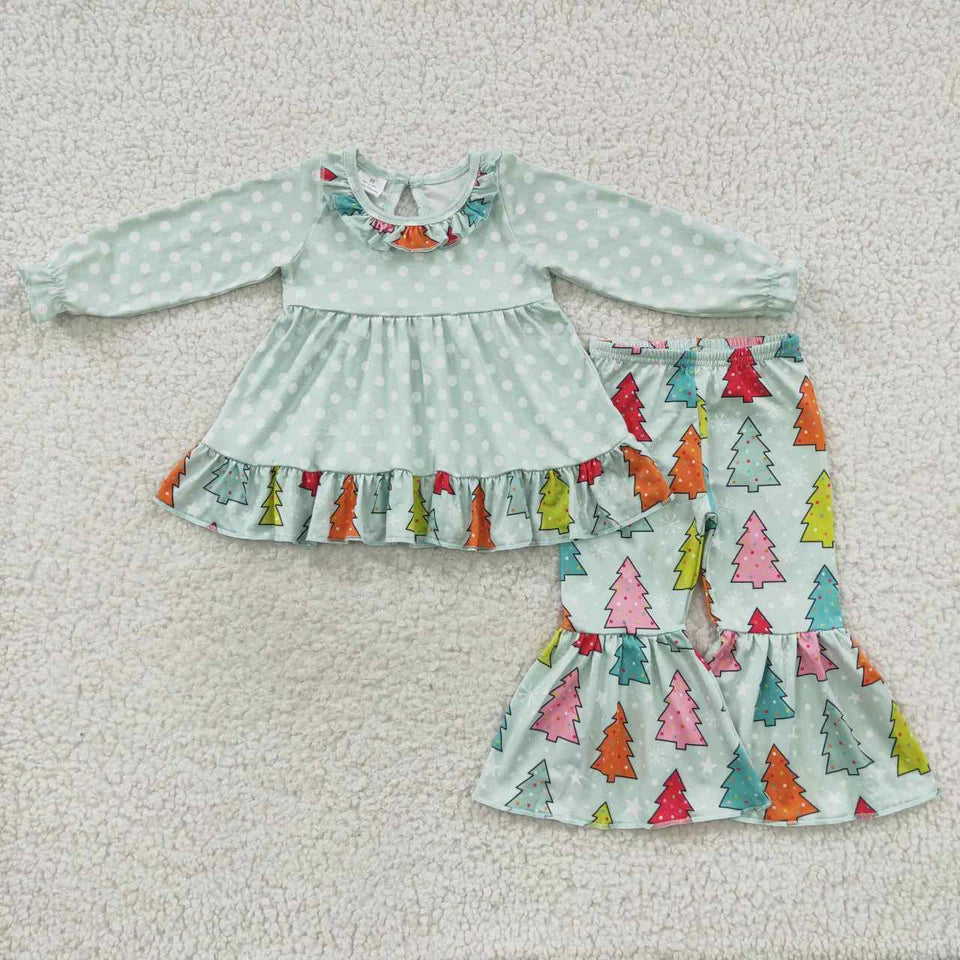 Christmas Tree Colorful Dot Bell Set