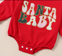 Load image into Gallery viewer, Santa Baby Fuzz Romper
