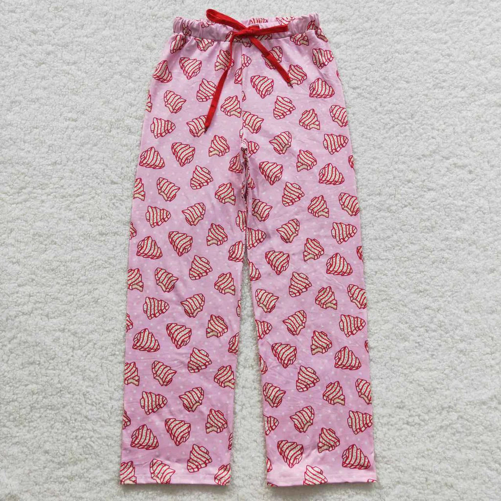 PINK CHRISTMAS TREE CAKE PINK ADULT'S PANTS