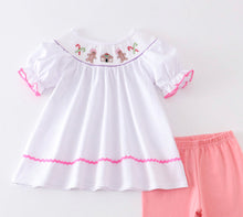 Load image into Gallery viewer, Gingerbread Smocked Girl Set
