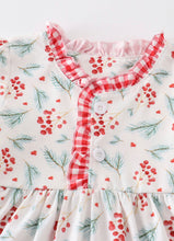 Load image into Gallery viewer, Christmas Holly Print Dress
