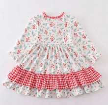 Load image into Gallery viewer, Christmas Holly Print Dress

