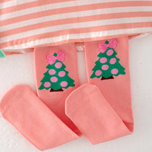 Load image into Gallery viewer, Christmas Stripe Dress with Bag and Scoks

