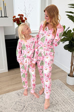 Load image into Gallery viewer, Pink Santa PJ-kid
