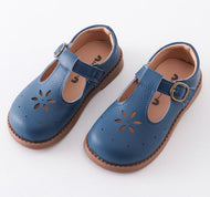 Blue Appleseed  PU Leather Shoes