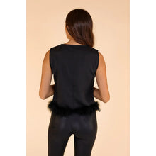 Load image into Gallery viewer, Feather Sequin Top Black
