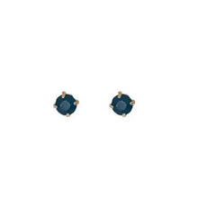 Load image into Gallery viewer, Black Circle Stud Earrings
