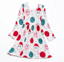 Load image into Gallery viewer, Smiley Face Christmas Dress
