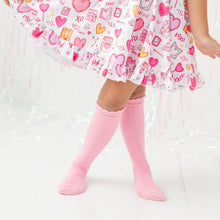 Load image into Gallery viewer, LSC Blossom Scalloped knee High
