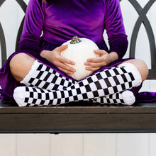 Load image into Gallery viewer, LSC Black and White Checkered knee High
