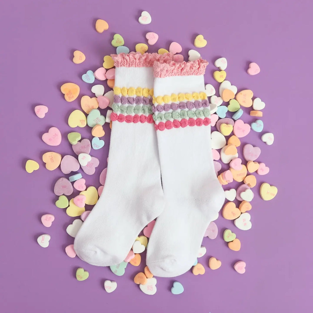 LSC Pastel Bubble  Knee Socks