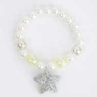 Pearl Glitter Star Bracelet