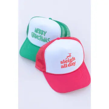 Foam Green Grinchmas Trucker Hat