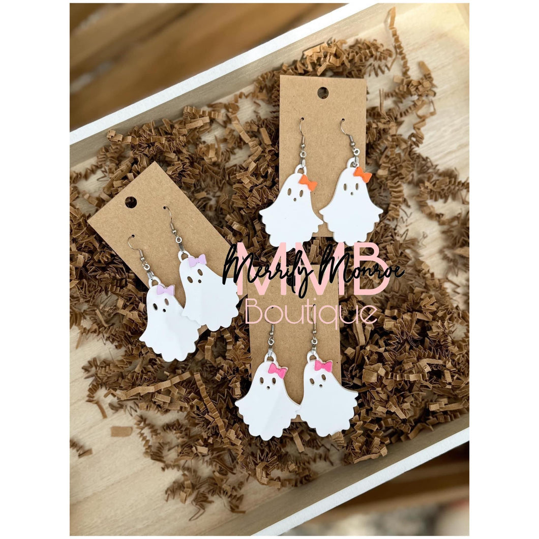 Ghost Bow Earrings