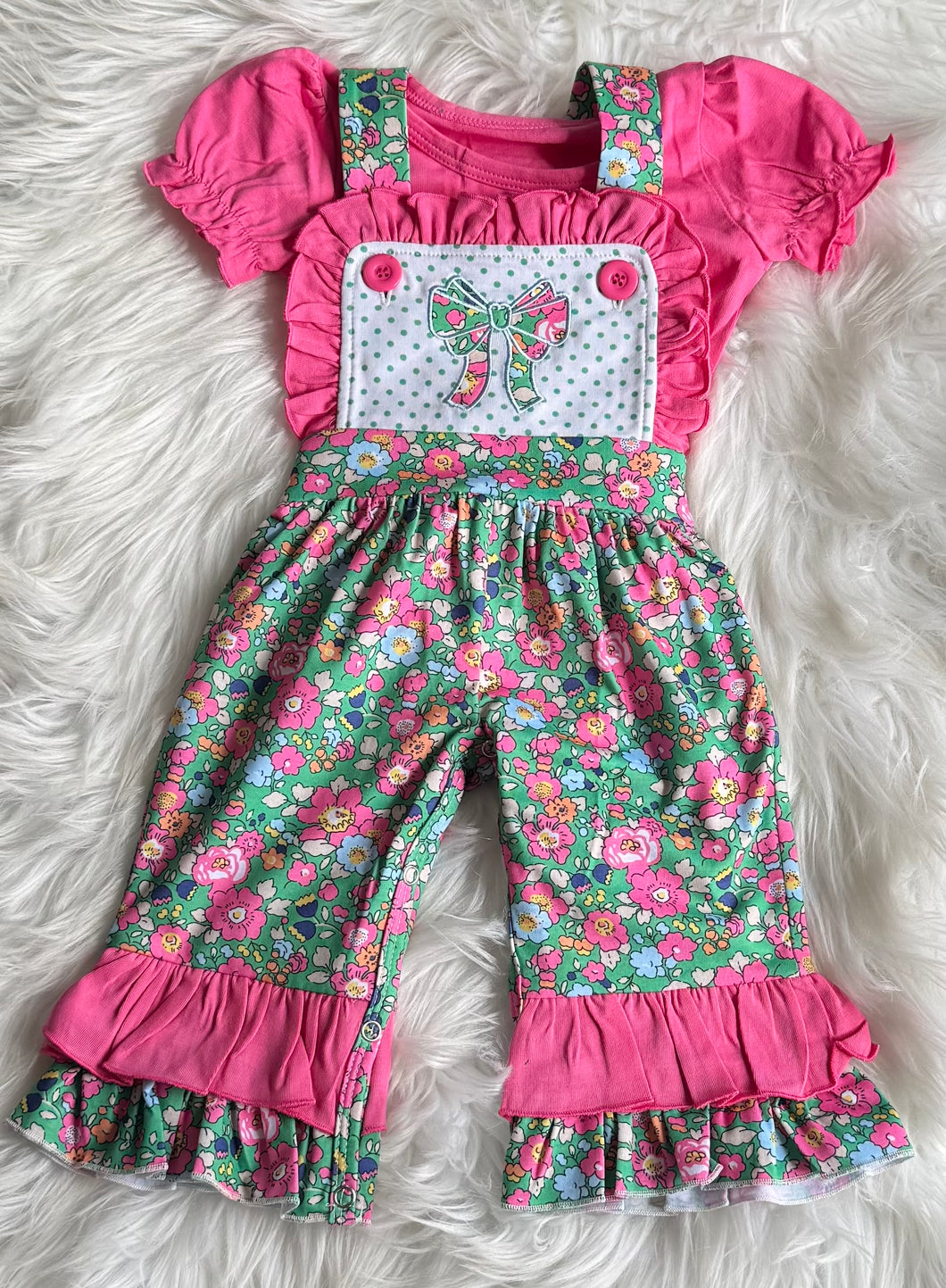 Pink Liberty Overall Set