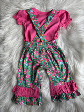 Load image into Gallery viewer, Pink Liberty Overall Set
